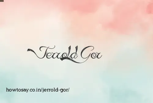 Jerrold Gor