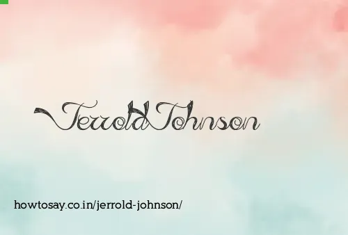 Jerrold Johnson