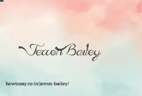 Jerron Bailey