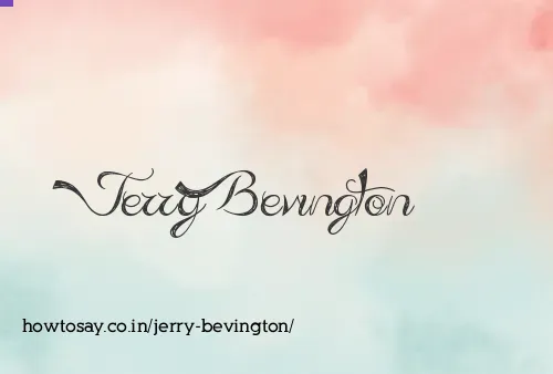 Jerry Bevington