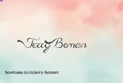 Jerry Boman
