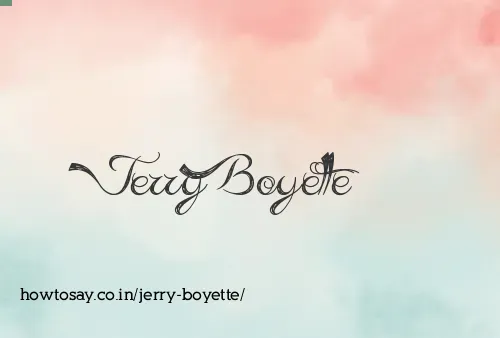 Jerry Boyette