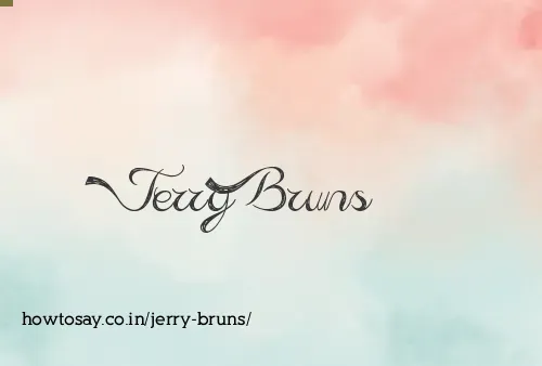 Jerry Bruns