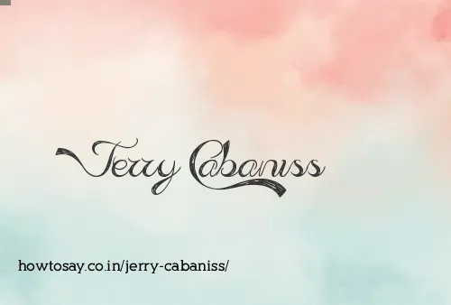 Jerry Cabaniss