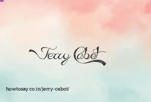 Jerry Cabot