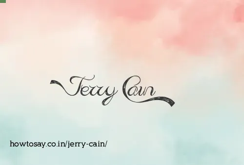 Jerry Cain