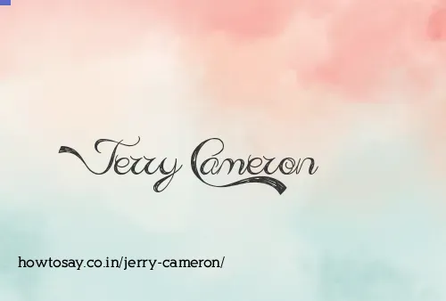 Jerry Cameron