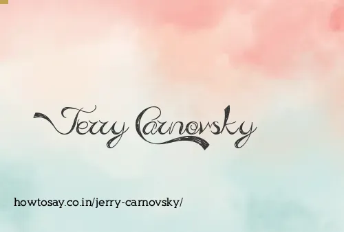 Jerry Carnovsky