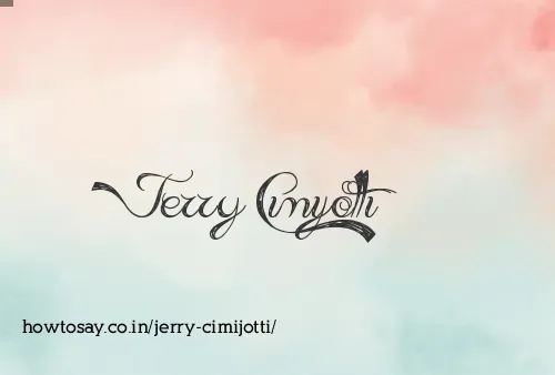 Jerry Cimijotti
