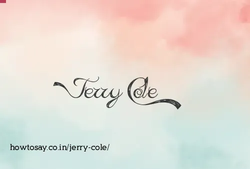Jerry Cole