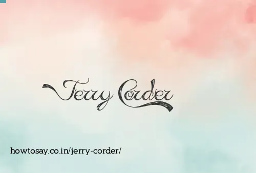 Jerry Corder