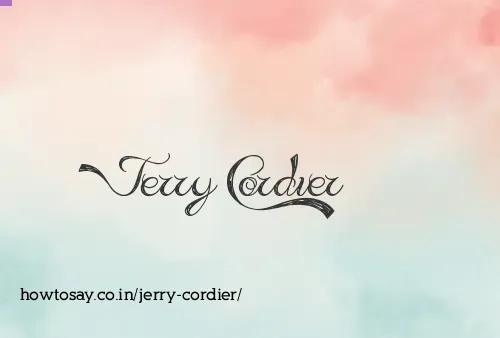 Jerry Cordier
