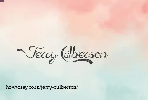 Jerry Culberson