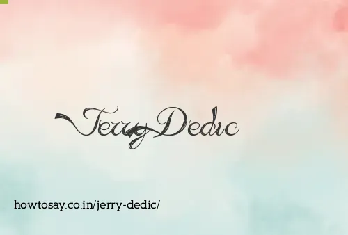 Jerry Dedic