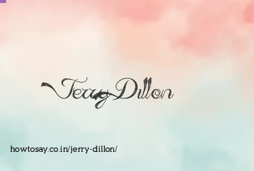 Jerry Dillon