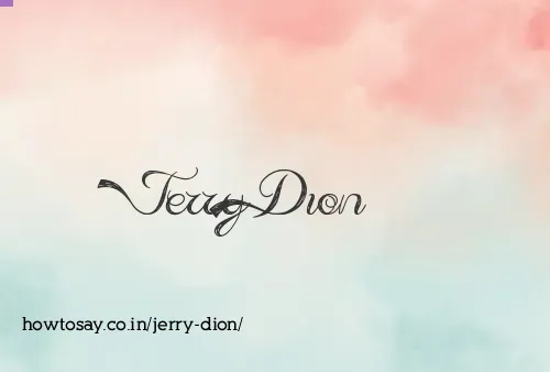 Jerry Dion