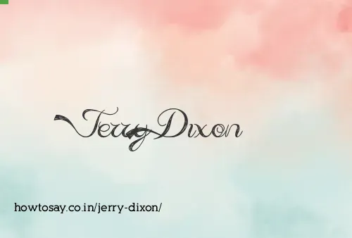 Jerry Dixon