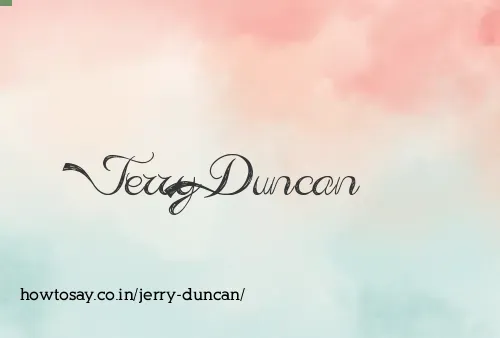 Jerry Duncan