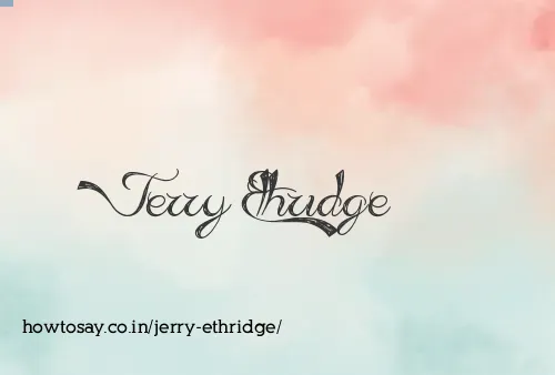 Jerry Ethridge