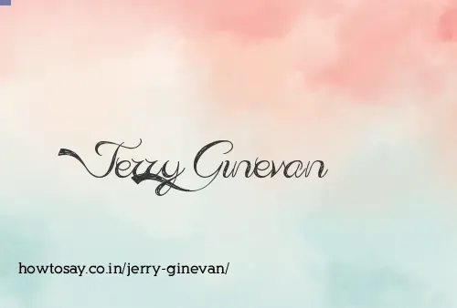 Jerry Ginevan