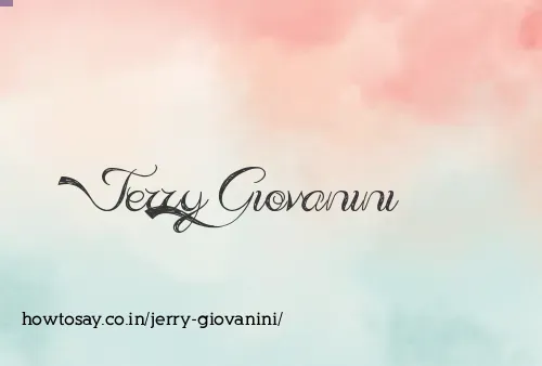 Jerry Giovanini