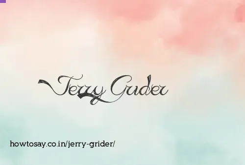 Jerry Grider