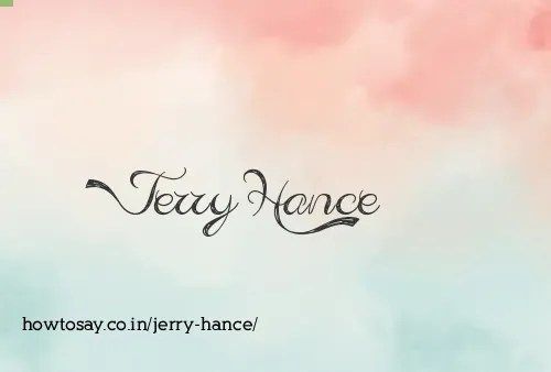 Jerry Hance