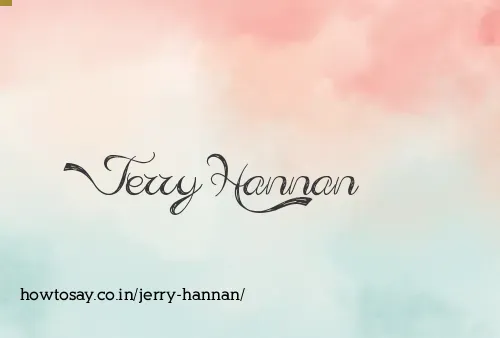 Jerry Hannan