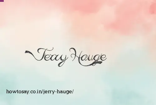 Jerry Hauge