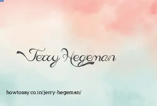Jerry Hegeman
