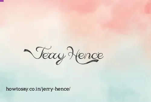 Jerry Hence