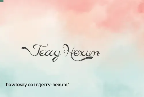 Jerry Hexum