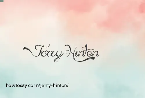 Jerry Hinton