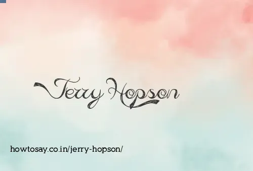 Jerry Hopson