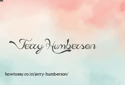 Jerry Humberson