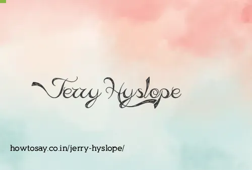 Jerry Hyslope