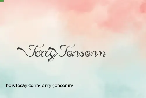 Jerry Jonsonm