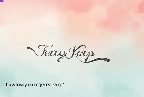 Jerry Karp