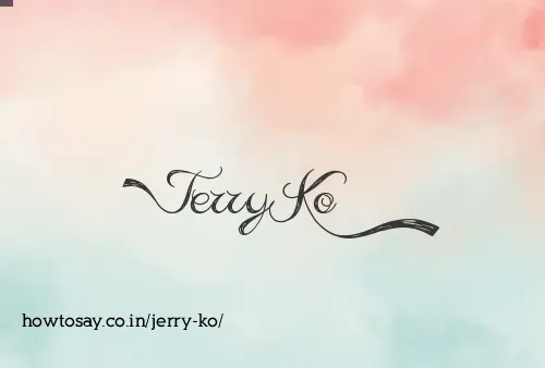 Jerry Ko