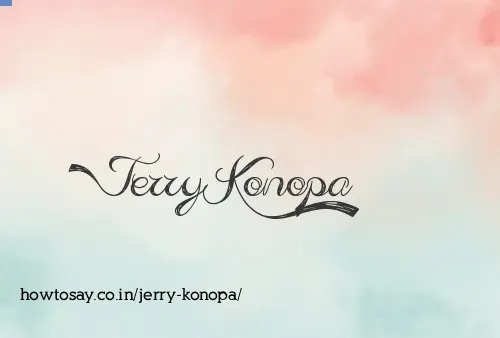 Jerry Konopa