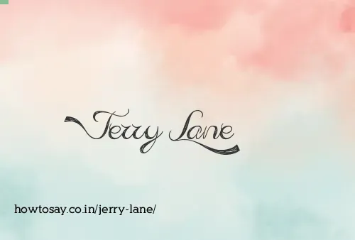 Jerry Lane