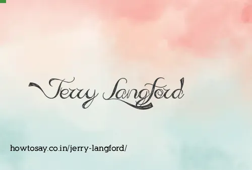 Jerry Langford