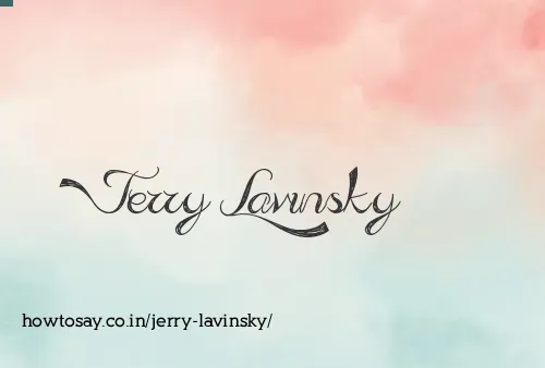 Jerry Lavinsky