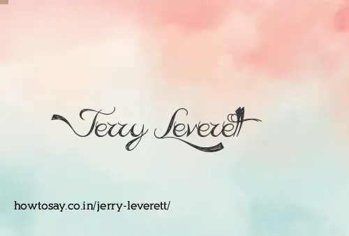 Jerry Leverett