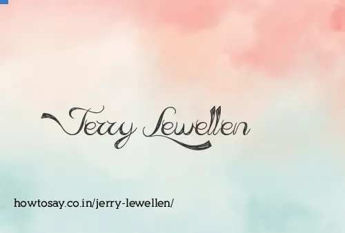 Jerry Lewellen