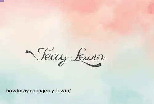 Jerry Lewin