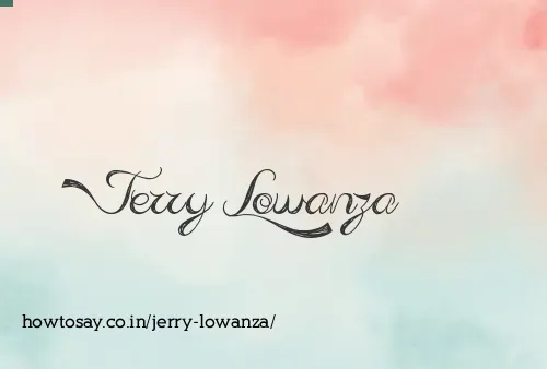 Jerry Lowanza