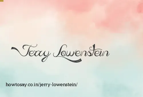 Jerry Lowenstein