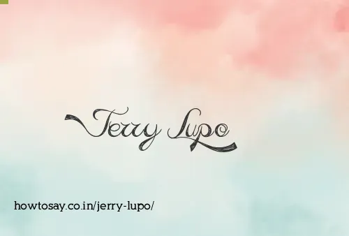 Jerry Lupo