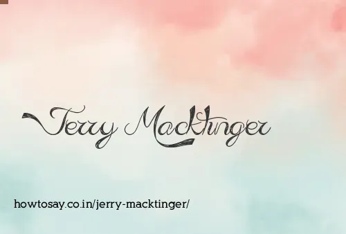 Jerry Macktinger